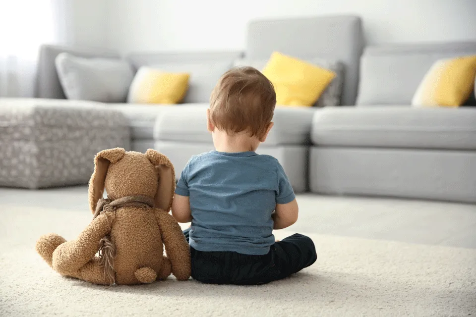 An autistic child, or a child on the spectrum