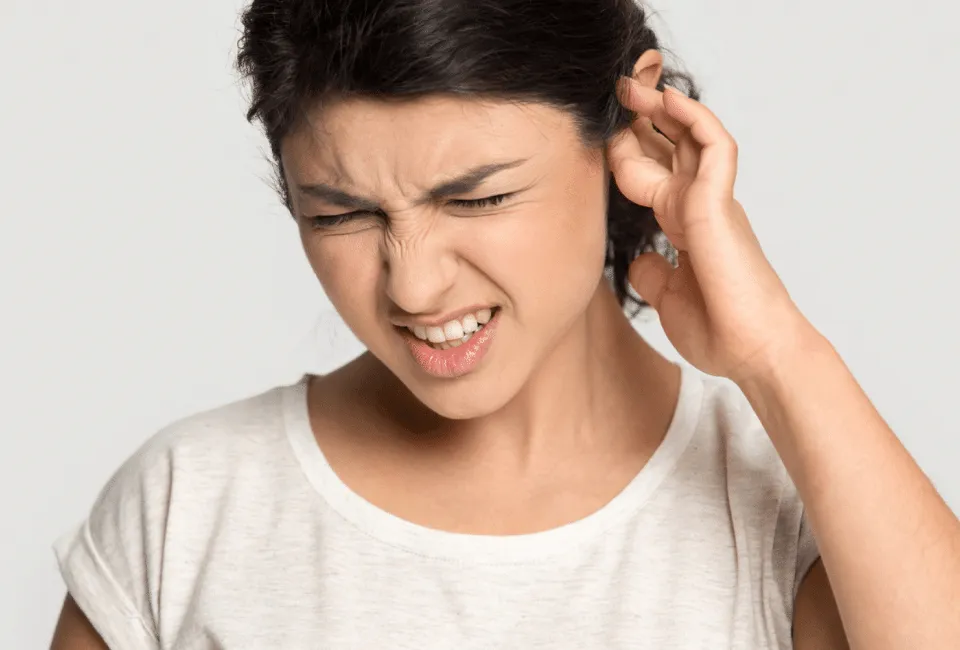A woman suffering from hyperacusis