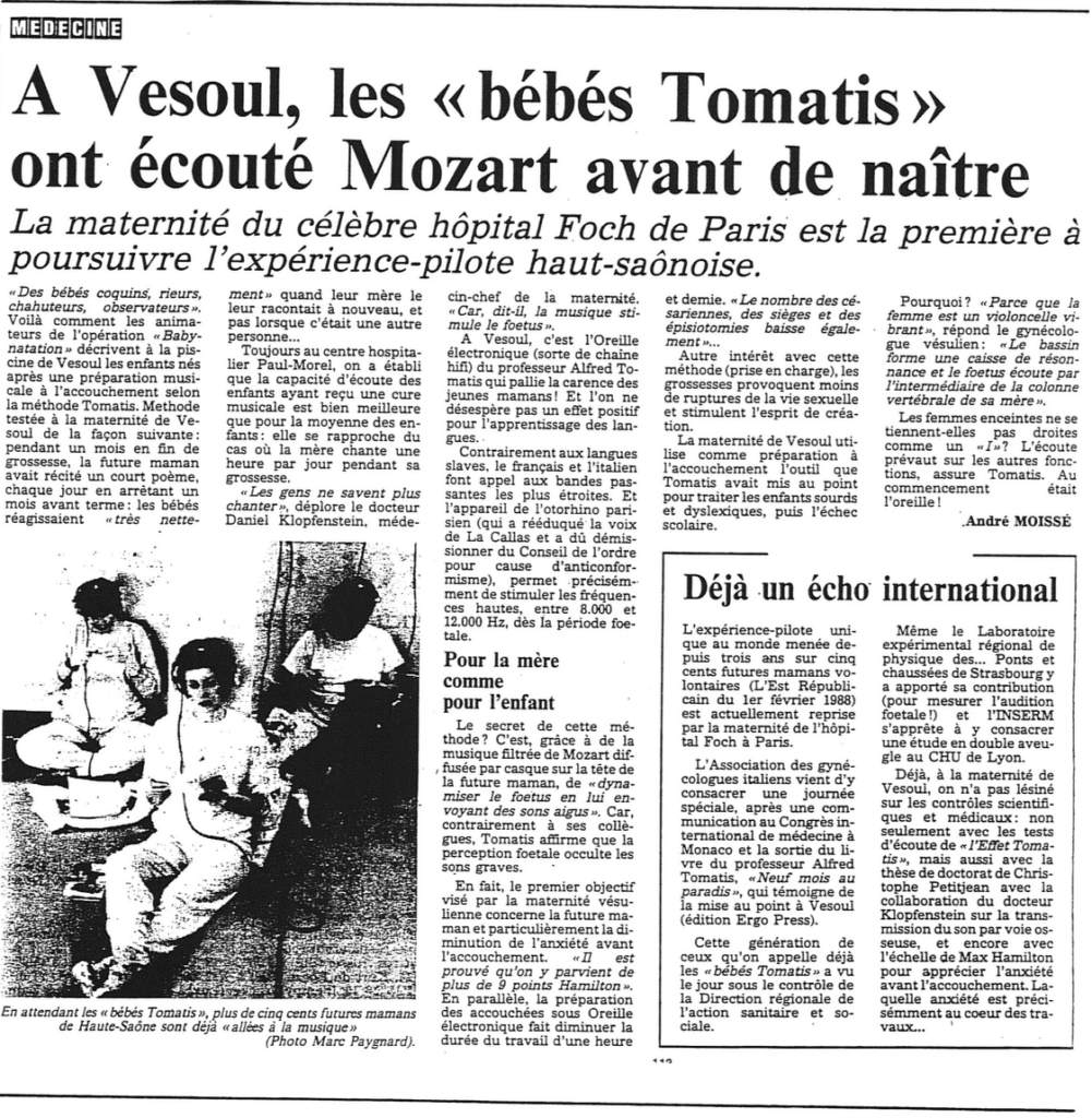 Article d'André MOISSE en Vésoul - EstRepublicain - 1e page